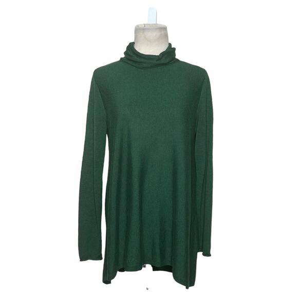 Eileen Fisher green high neck long sleeves sweater size small - Picture 11 of 11